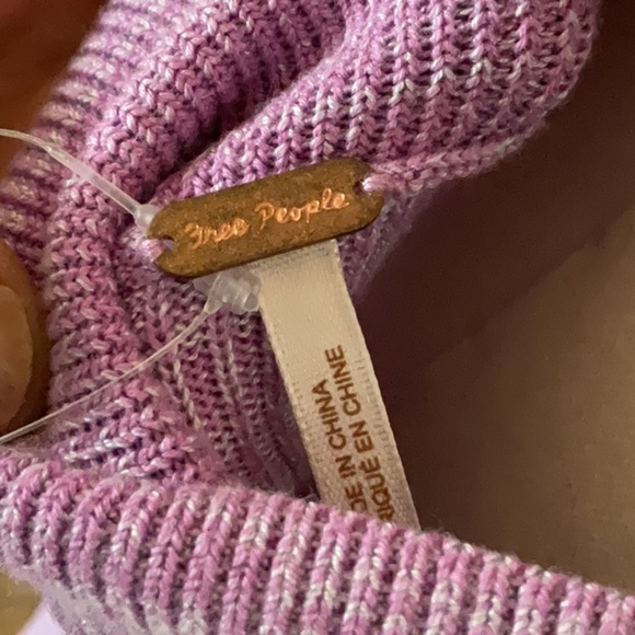 NWT Free People Golden Hour knit midi skirt in Iris/orchid size 6 - Picture 6 of 7